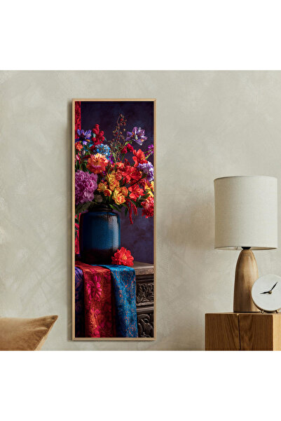 woodhomeworks Tek Parça Gerçek Ahşap dikey Panorama Çerçeveli Tablo moda tasarım