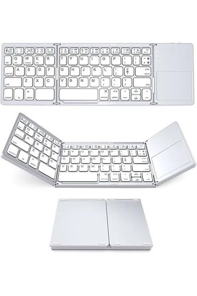 Arabest Mini Bluetooth Keyboard with Touchpad, Ultra Slim Keyboard Foldable,U...