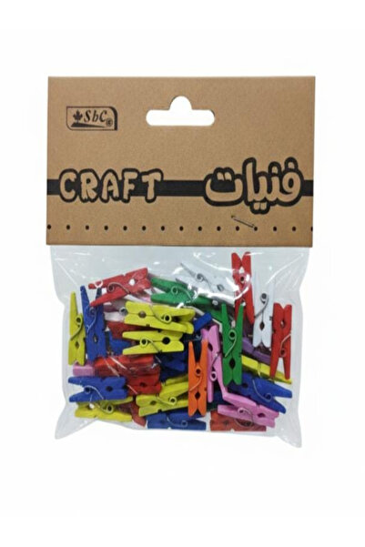 AKDC Sbc Mini Wooden Craft Clips – Assorted Color Decorative Pack