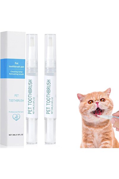 Arabest 2 Pcs Pet Toothbrush Pen, Cat/Dog Tooth Whitening & Cleaning, Pet Tee...