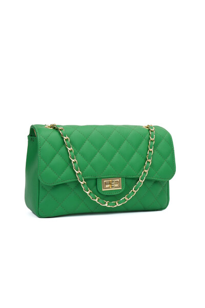 Posete Fagaras Mini Ruby Leather Purse - Green, Casual Bag Made of Genuine Le...