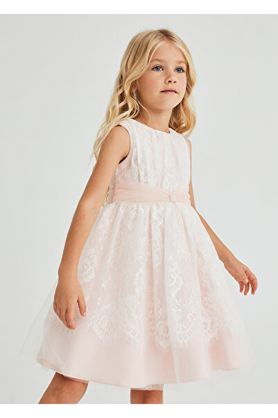 Abel & Lula فستان أبيل لولا للفتيات من التول المطرز