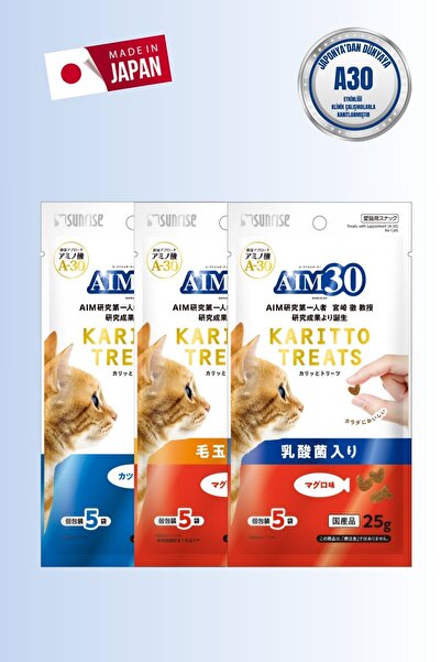 AIM30 Multivitamin 3'lü Avantajlı Paket Palamutlu, Hairball Control, Probiyot...