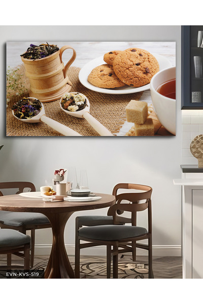 Evinemoda Cookies and Dried Flowers One Piece Canvas - Canvas Art Print