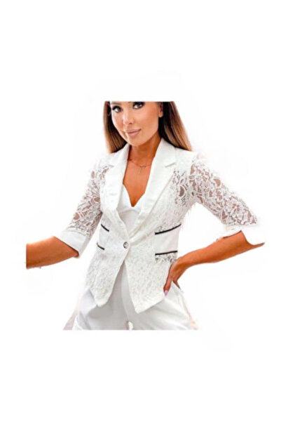 River Flower S021N jacket, white color, size 40
