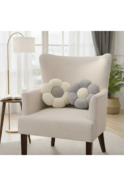 SEVHOME CONCEPT 2-Piece Soft Plush Decorative Daisy Throw Pillow - 100% Silic...