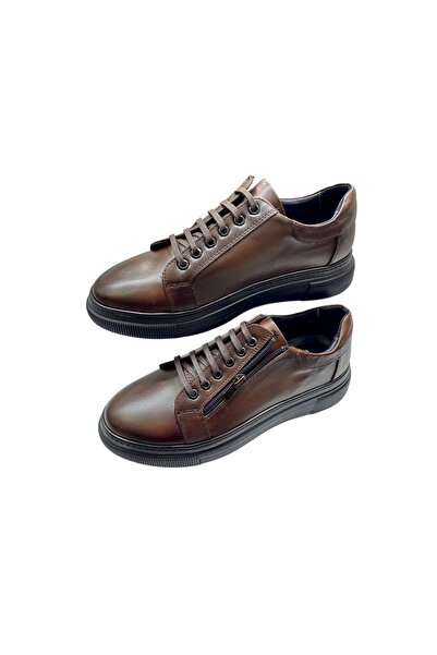 SULA Men's Lace-Up Zippered Leather Inside and Outside, Lightweight, Stitched...