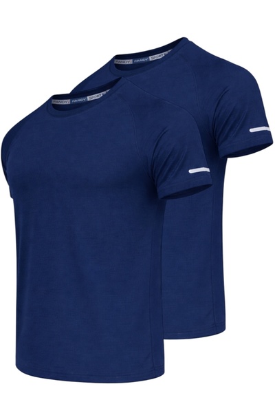 pandy 2-Pack of Athletic Technical Sports T-Shirts with Quick Dry Feature