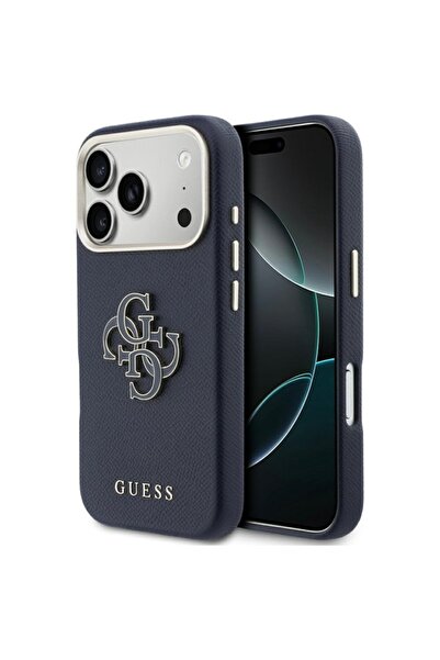 Guess Θήκη για iPhone 17 Pro, Σκληρή θήκη με λογότυπο ρητίνης, λεπτή προστασί...