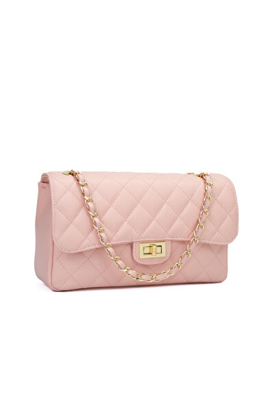 Posete Fagaras Mini Ruby Leather Purse - Peach, Casual Bag Made of Genuine Le...