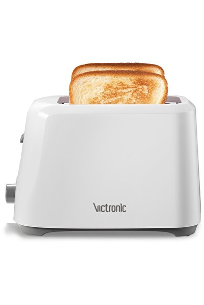 VICTRONIC Prajitor paine, Victronic, 700W, 2 compartimente, 7 trepte, alb+gri