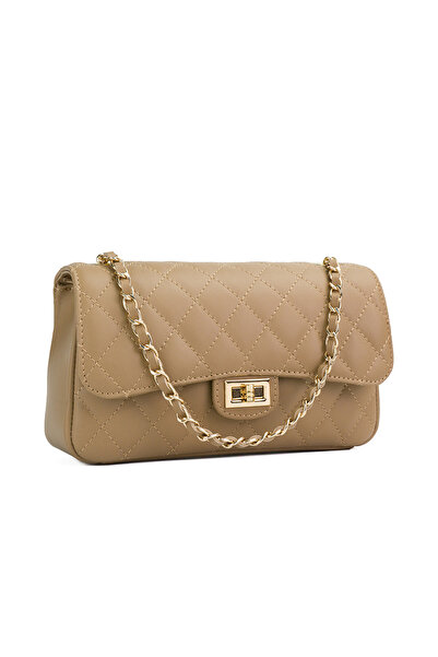 Posete Fagaras Mini Ruby Leather Purse - Cream, Casual Bag Made of Genuine Le...