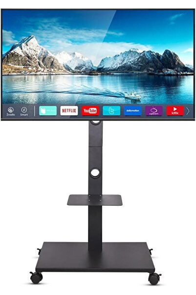 RUBIK Floor TV Stand with Wheels For 32-65 Inch TV