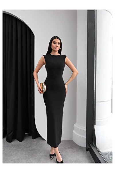 ESRAHELVACI Zero Sleeve Back Pendant Dress