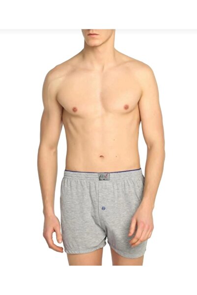 Tutku Elit 1101 Men's Combed Cotton Towel Waist Flat Boxer Shorts 10 Pieces