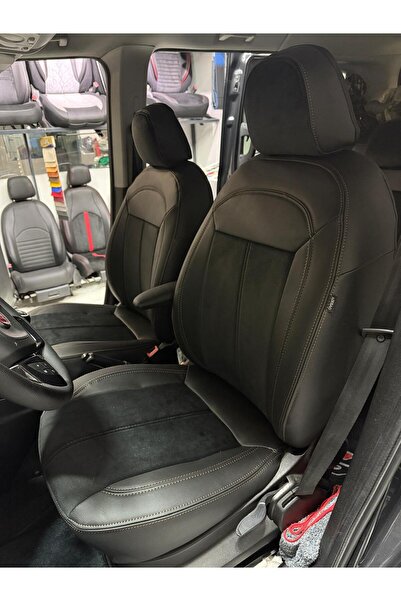 AKINCI غطاء مقعد السيارة متوافق مع فيات دوبلو 2012-2022 - غطاء مقعد السيارة