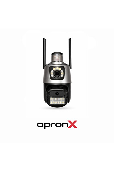 APRONX APX-wp242 6Mp 2.8mm Çift Kamera 19 Led Wifi PTZ