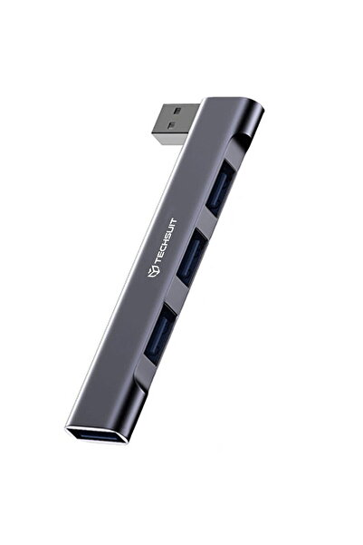 Techsuit ZenithDock 4 in 1 USB Hub - Gray