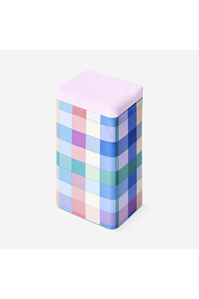 Flying Tiger Copenhagen Mavi Kareli Büyük Metal Kutu