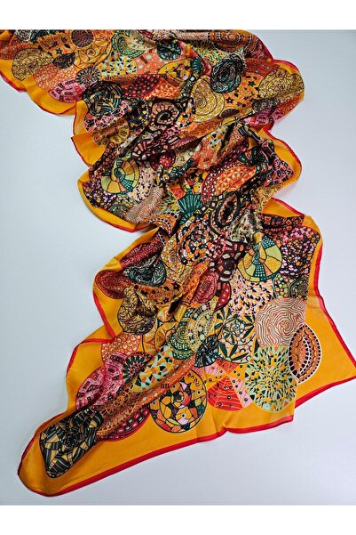 Shiva Scarfs Exotic Desem Voile Silk Shawl Accessory Foulard Silk Scarfs Shaw...