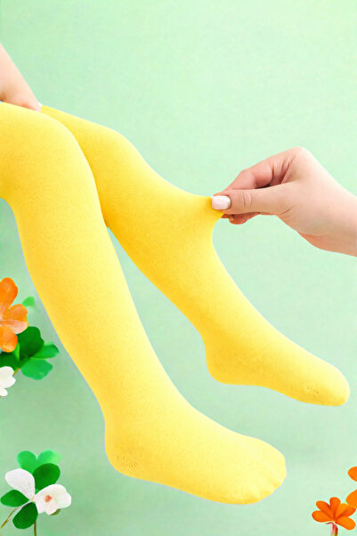 ÖZKARDEŞLER BABY Baby and Children's Thick Socks Yellow