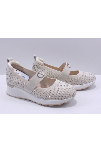 Guja 26Y305-2 Taşlı triko babet ayakkabı