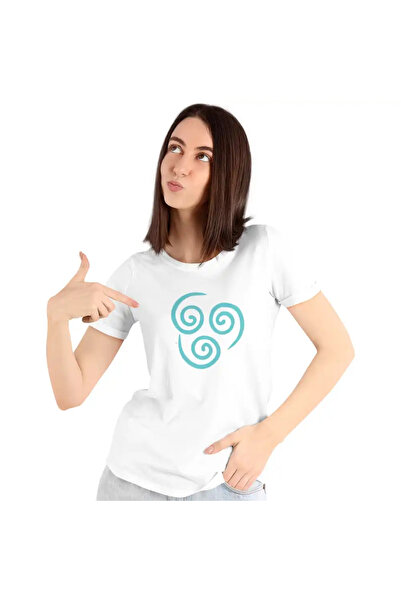 OEM Women's T-Shirt Avatar Airbender Element Symbol Master of Air