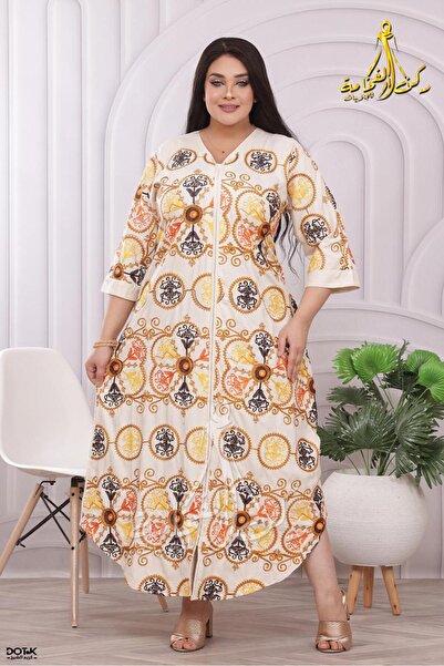 Generies A cotton abaya made from lightweight Al Marasi cotton fabric with a ...