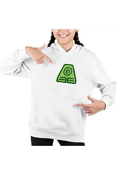 OEM Hanorac Copii Fete Avatar Earthbender Element Simbol Mastru Pamantului