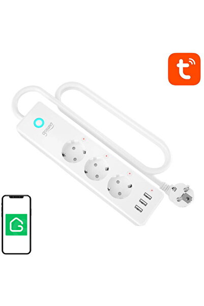 Gosund Smart WiFi Power Strip P1 PLUS (4x AC Schuko, 3x USB-A)