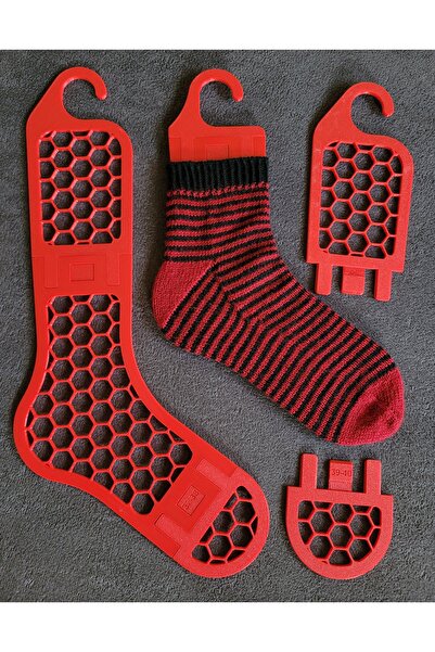 Çetin Tasarım43 Kırmızı çorap askısı -çoraplik