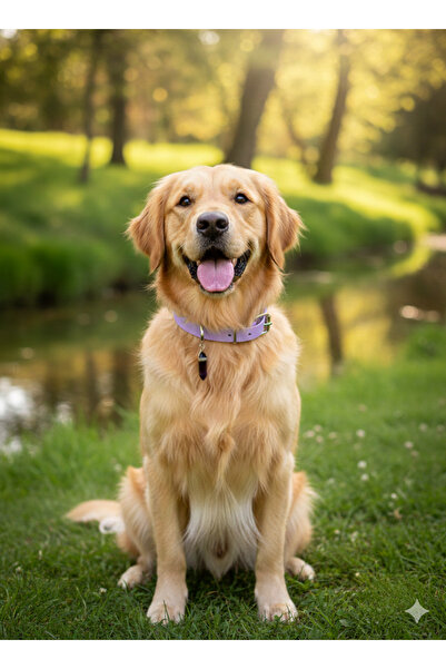 PAKEWAY Special Design Natural Stone-Looking Stoned Dog Collar Waterproof