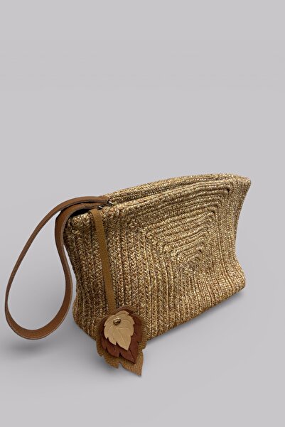 MaVaux Calia Extra Light Soft Rope Weave Genuine Leather Detailed Clutch and ...