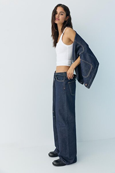 Pull & Bear Baggy jeans with drawstring