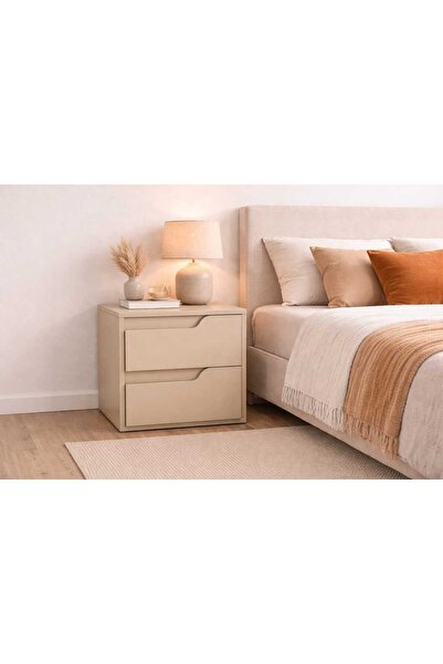 ALTEKS DEKOR Modern 2 Çekmeceli MDF LAM Komodin, Yatak Odası & Genç Odası & O...