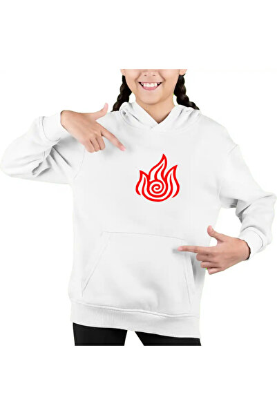 OEM Hanorac Copii Fete Avatar Firebender Element Simbol Maestru Focului