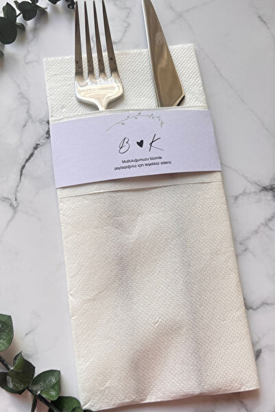loyderlena Kişiye Özel Premium Cepli Peçete 12'li – Söz, Nişan ve Düğün Konsepti