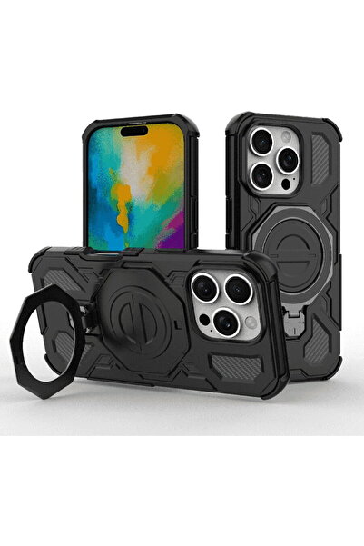 Techsuit iPhone 16 Pro Case - Carbon Shield PRO - Black