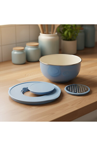 Bambum Nostalgia Mixing Bowl Blue 24 cm