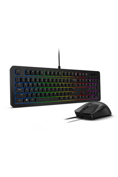 LENOVO Kit KM310 Keyboard + RGB LED USB Optical Mouse Black