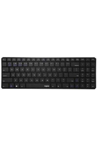 Rapoo Tastatură neagră ultra-subțire wireless multimod E9100M