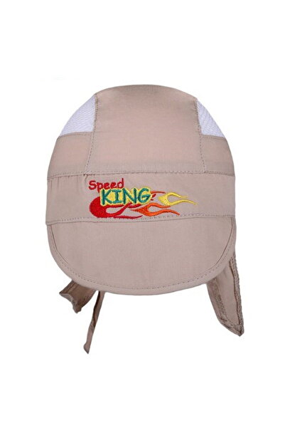 OEM Șapcă-eșarfă de vară pentru bebeluși Speed ​​King bej, model nou