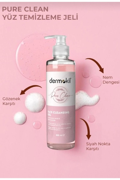 Dermokil Pure clean yüz temizleme jeli 300 ml