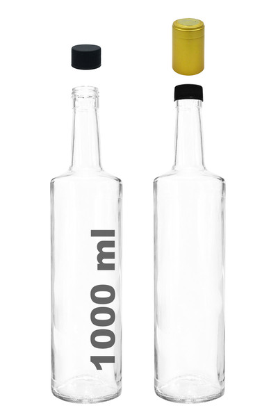 Afracam 1000 ml Şeffaf Dorika Yuvarlak Model 1000 cc Sızdırmaz Kapaklı ve Kap...