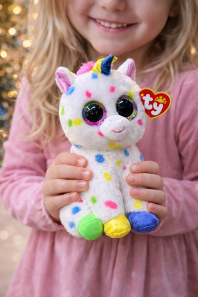 Cici Oyuncak 16 cm Peluş Unicorn Oyuncak – Renkli Desenli Büyük Gözlü Sevimli...