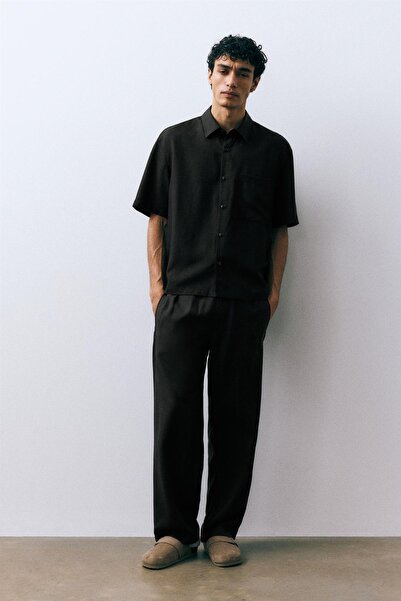 Pull & Bear Kısa kollu cepli gömlek