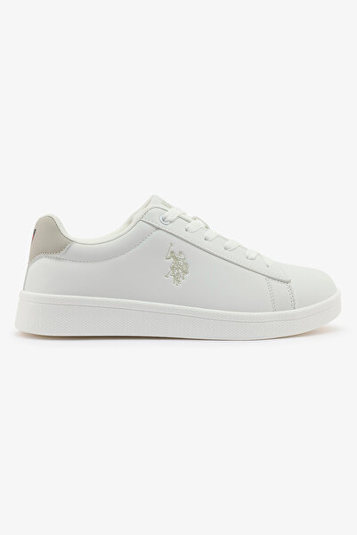 U.S. Polo Assn. Women's White Low-Top Sneakers - Classic Style Detail for Ele...