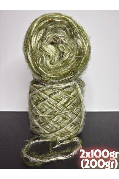 Ana&Kuzusu İplik Yağ yeşili, asker yeşili, krem ince moher, (bakır böcek sim)...