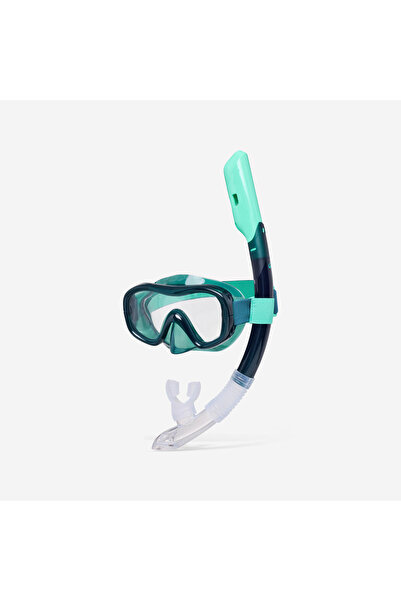 Decathlon Yetişkin Şnorkel Maske Seti - Yeşil - 100 Comfort