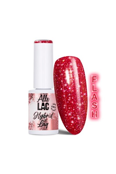 ALLELAC Semi-Permanent Nail Polish Flash Raspberry